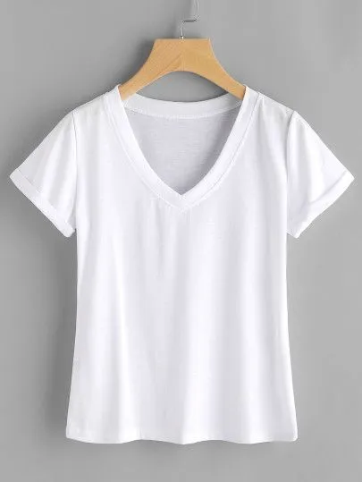 Polo cuello en V mujer - Imagen 2